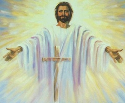 Jesus med utrekte hender