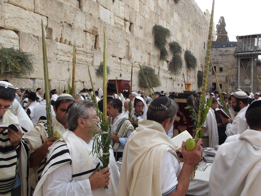 Klagemuren i Jerusalem. Lvhyttefesten